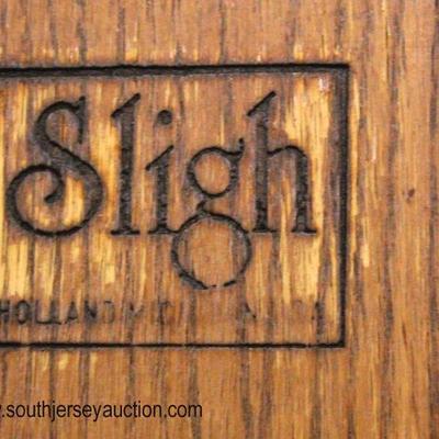  Oak â€œSligh Furnitureâ€ Mission Style Grandfather Clock 