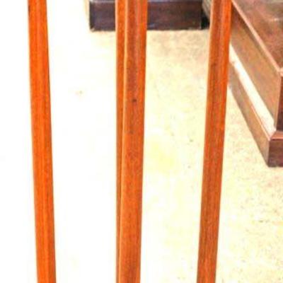  Burl Mahogany Round Plant Stand 