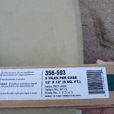 15 boxes of marble tile