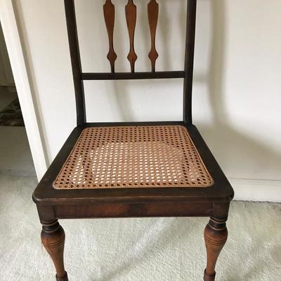 Antique cane chair $55