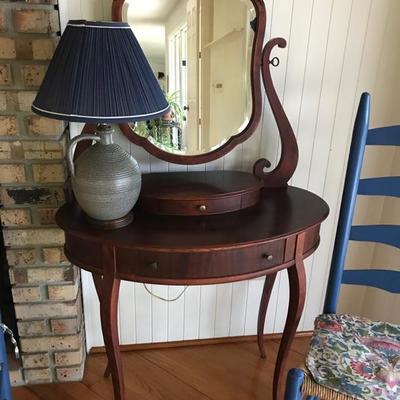 Antique dressing table with mirror $295
32 X 16 X 56"