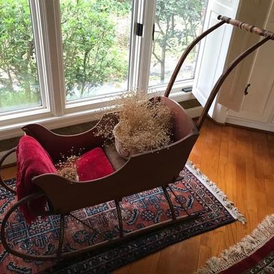 Antique late 19th century child's sleigh $350