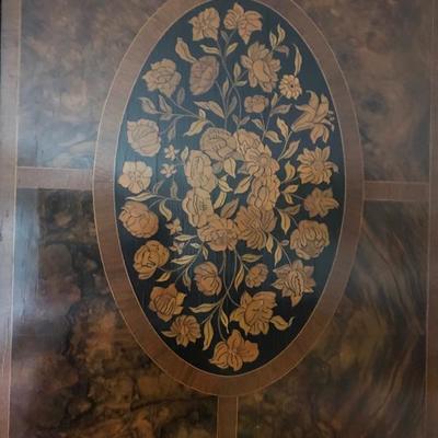 Antique inlaid armoire with beveled mirror $2,990
70 X 21 X 94"