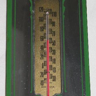 â€œKeep Me, I Bring You Good Luckâ€ Lucky Penny Advertising Mirrored Thermometer  c. 1940â€™s 