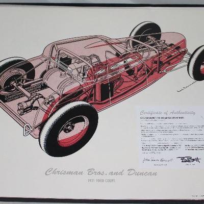 Rex Burnett Box Set of 6 Fine Art Limited Edition Prints with Certificate of Authenticity, A Collaboration between John Simon Burnett,...
