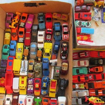 Hot Wheels and Matchbox cars