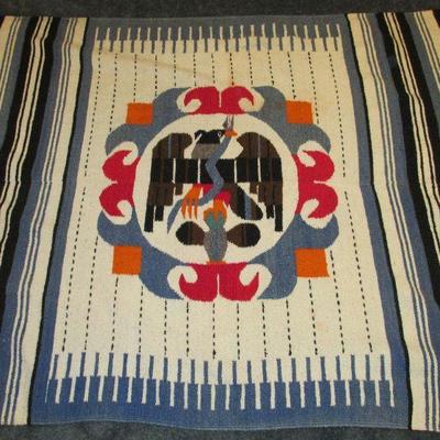 Vintage Mexican crest serape