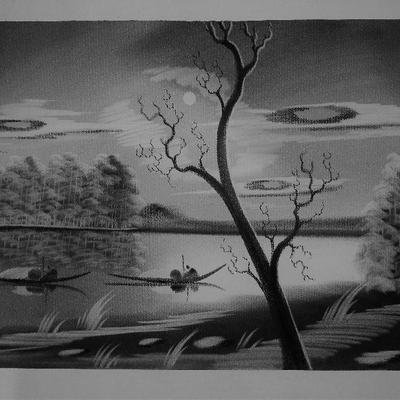 Original mid-century pastel drawings