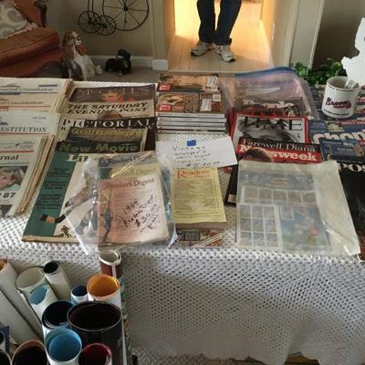 OLD NEWSPAPERS, STAMPS, MAGAZINES, &  MOVIE POSTERS.