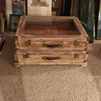 Coffee table with display 
