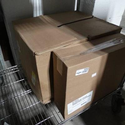 Case of 4 new jumbo roll dispensers..