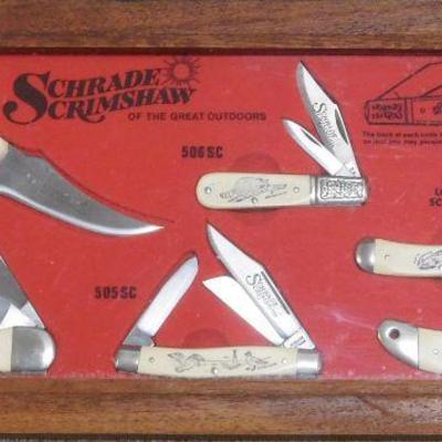Schrade Scrimshaw Knives