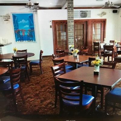 Tables/Chairs/Ceiling Fans