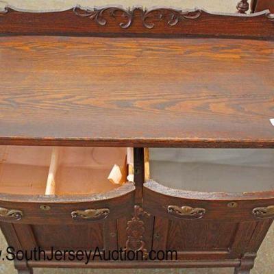  ANTIQUE Oak 3 Drawer 2 Door Server in Original Finish

Auction Estimate $100-$300 â€“ Located Inside 