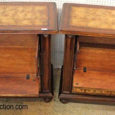  PAIR of â€œHooker Furnitureâ€ Decorative 3 Drawer Bachelor Chest with Fold Down Top Drawers

Auction Estimate $300-$600 â€“ Located...