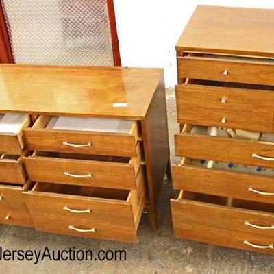  Mid Century Modern Danish Walnut High Chest and Low Chest

Auction Estimate $300-$600 â€“ Located Inside 