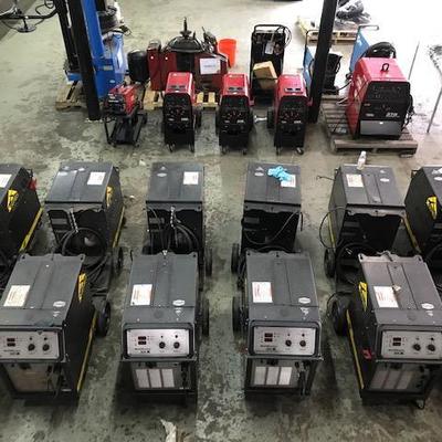 Overhead View of Welders