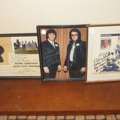 Autographs - Curtis Coke / Wrestling 
Sonny West / Elvis Body Gaurd
Ray Nitschke - Green Bay Packers