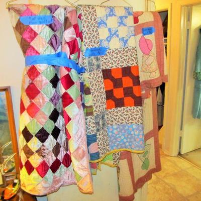 We have beautiful antique handmade quilts!