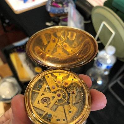 Dudley Masonic 10K pocket watch!