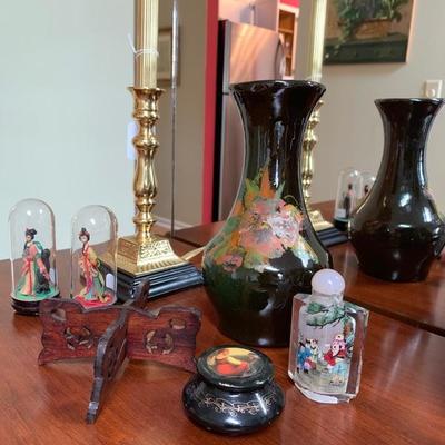 Brass candlestick $30