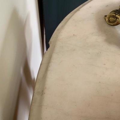 Marble top table $150