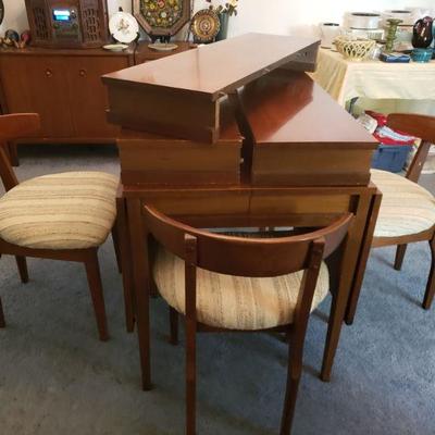 Kipp Stewart for Drexel Declaration Walnut Extension Dining Table