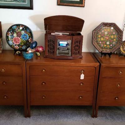 Mid Century Modern Drexel Counterpoint Credenza 3 Piece