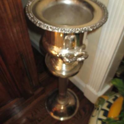 Silver Plate Floor Wine/Champagne Ice Bucket 
