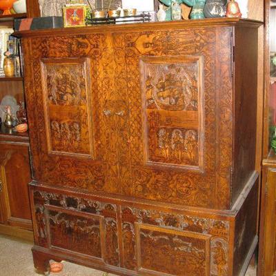 Thomas O'Brien armoire for Hickory  Chair, Beautiful Asian inspired entertainment cabinet                       BUY IT NOW $ 585.00