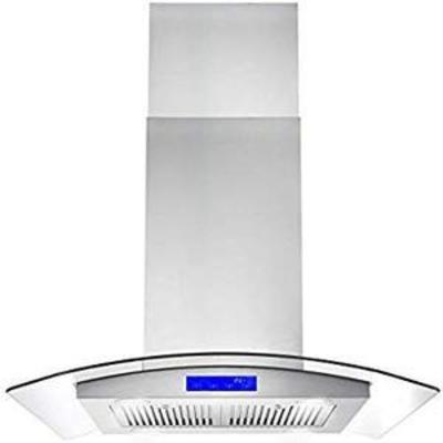 Cosmo Cos-668ics750 30-in Island-mount Ceiling Range Hood 900-cfm Ductless Co...