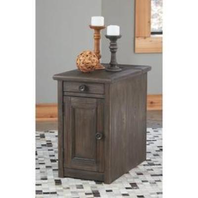 Ashley Wyndahl Rustic Brown Chair Side End Table