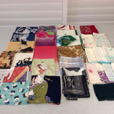 MVP077 Various Vintage Scarves & Handkerchiefs 
