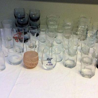 MVP035 Etched Glass, Mc Donald's Hawaii Cups, Coca-Cola Glasses