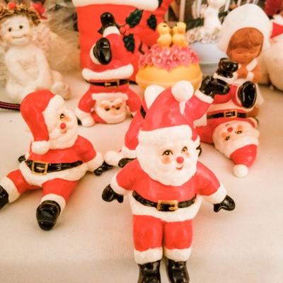 Vintage santas 
