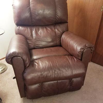 Leather recliner