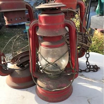 1 DIETZ Electric Lantern and Two Other Lanterns