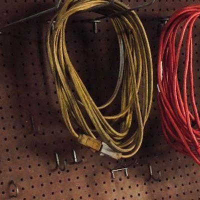 Extension cords.