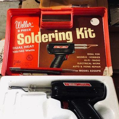 Soldering gun.