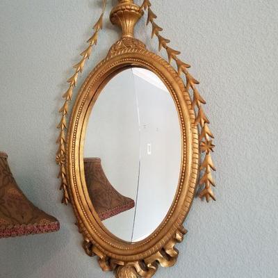 30" Gilded gold frame- Mirror is broken and will need to be replaced- $30