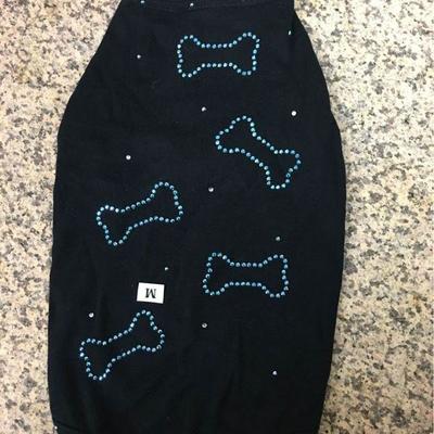 https://www.ebay.com/itm/124139999328 KB0061S: Bedazzled Dog Clothing Blue Bones Small