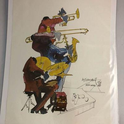 https://www.ebay.com/itm/124124657724 LAN0808: Leo Meiersdorff Jazz Print 10"X12.5" Local Pickup $25 4 Piece Band

