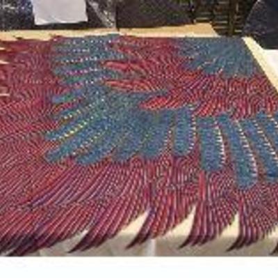 https://www.ebay.com/itm/114171595113 BOX039A GROUP OF THREE DECORITVE CLOTH SCARFS. $20.00 + $5 Shipping