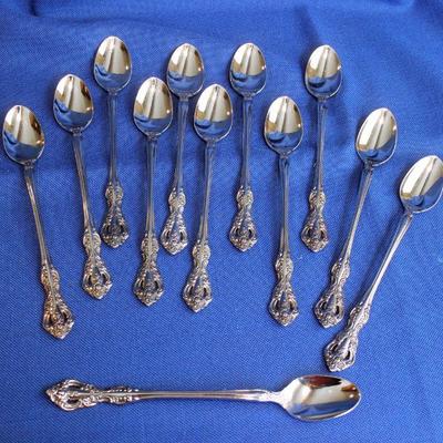 Lot 107: Oneida Michelangelo Stainless 12 Tall Drink (Iced Tea) Spoons $50