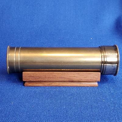 Lot 90A: Brass Kaleidoscope with Stand  $115