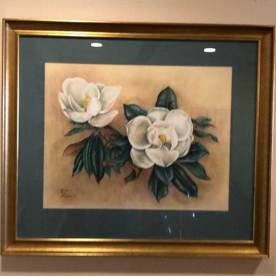 https://www.ebay.com/itm/124190147230	BU1071: Evelyn LaFleur 1961 Magnolia Still Life Original Watercolor Framed Local Pickup	 $175 
