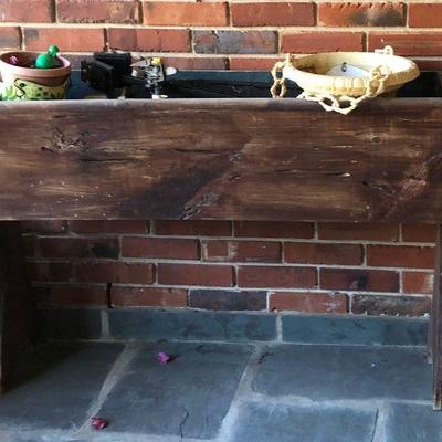 https://www.ebay.com/itm/124190282096	BU1098 Antique XL Potato / Bread Dough Ben / Trough Planter Stand	 $145 
