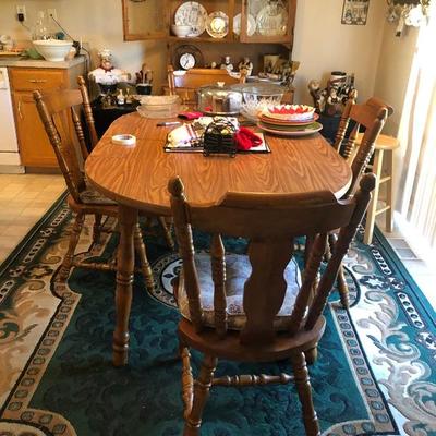 Table and 4 chairs 50.00