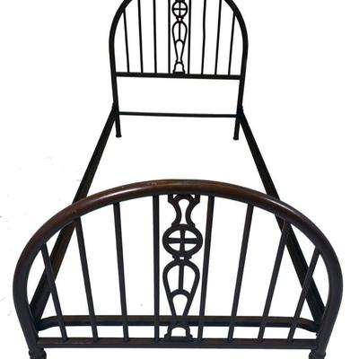 AMERICAN IRON METAL TWIN BED $45