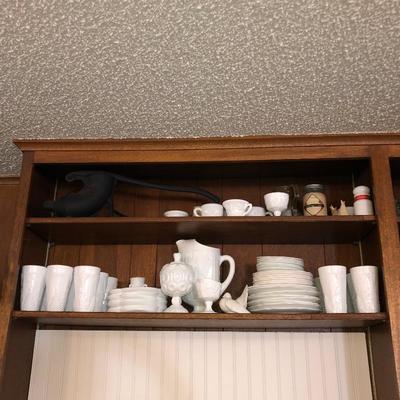Large collection of milkglass. Weâ€™ve found SO much more too!